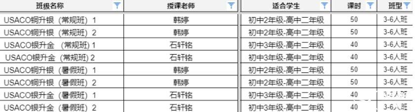 2024年USACO美國計算機競賽培訓班