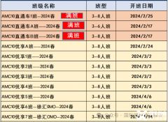 北京/上海AMC10競賽培訓班！