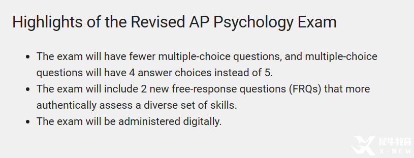 AP心理學(xué)考綱&題型新變化！大考在即，如何備考沖刺5分？