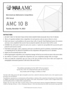 ?AMC10真題下載！2010-2023年AMC10真題高清PDF版！